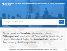 Tablet Screenshot of bildungsurlaub-sprachkurs.de